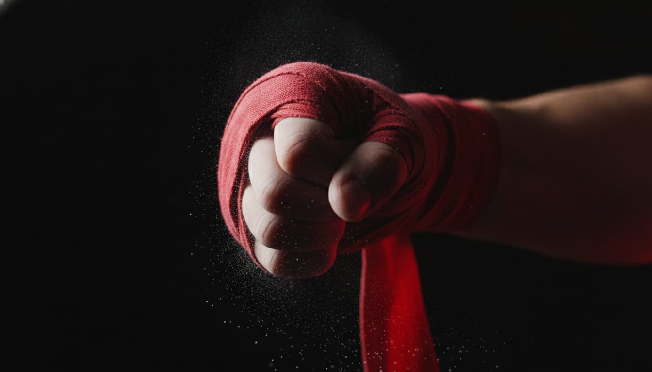 Vendas de boxeo — entrenamiento en A J Contact
