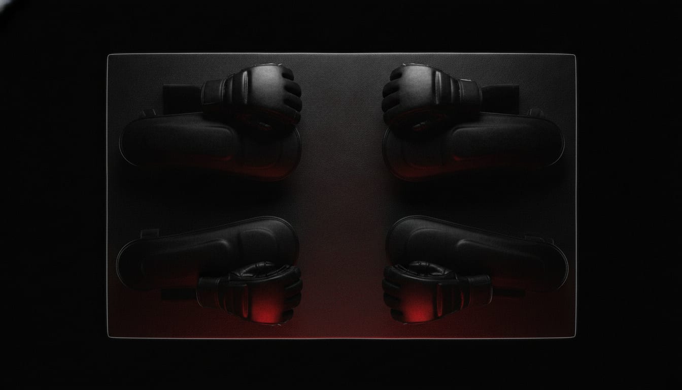 Guantes y protectores de MMA — entrenamiento en A J Contact